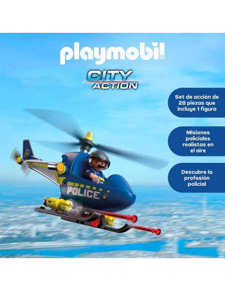 PLAYMOBIL | City Action | Helicóptero de policía