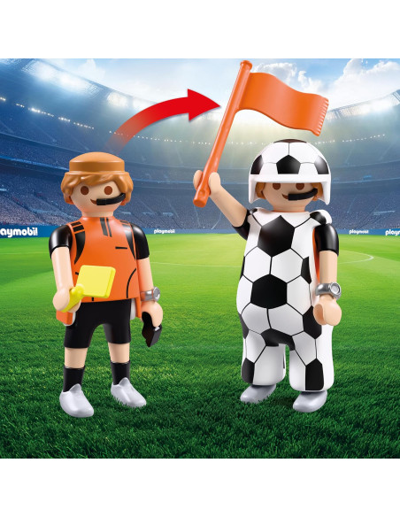 PLAYMOBIL | My Life | Fussball-Arena | Campo de fútbol con Mecanismo de Tiro y 2 porterías 