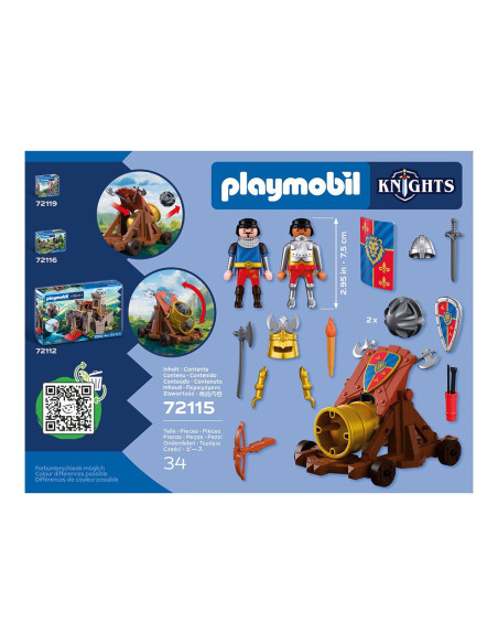 Playmobil 72115 Cañón de fuego de Caballeros León Playmobil Knights
