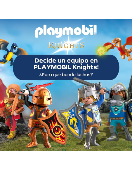 PLAYMOBIL 72116 Knights Caballeros | Troll con Tesoro de Caballero de león | Figura de trol