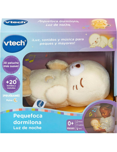 Baby Pequefoca dormilona Luz de Noche, Peluche...