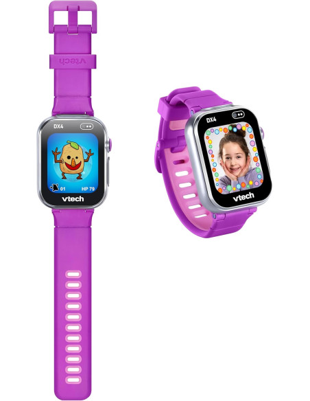 KidiZoom Smartwatch DX4, Color Frambuesa, Cámara Dual para Fotos y Selfies