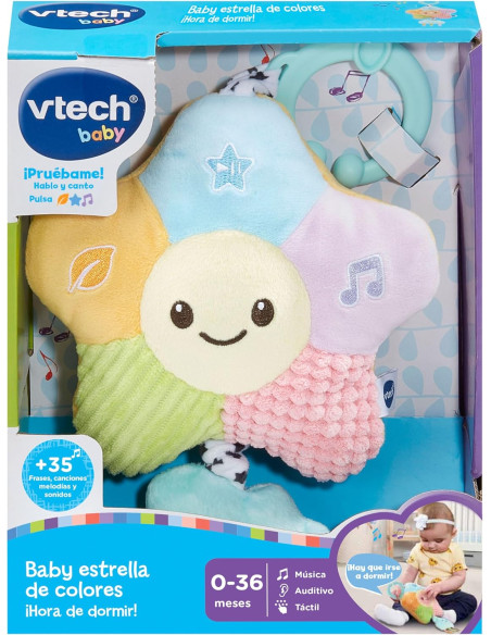 Baby Baby Estrella de Colores ¡Hora de Dormir!, Juguete para el Carrito bebés +0 Meses