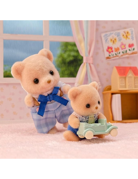 Sylvanian Families - Familia de osos Biscuit 5851 - Juegos de casas de muñecas