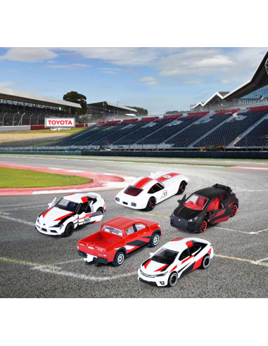 Majorette – Toyota Racing Giftpack, Set de 5...