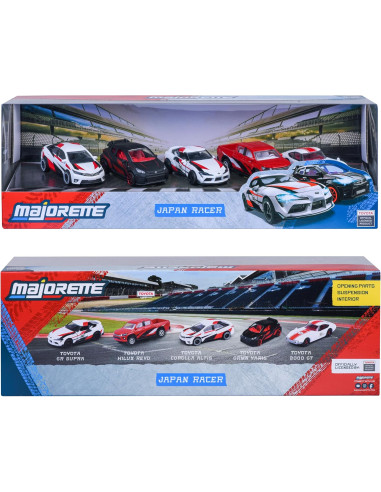 Majorette – Toyota Racing Giftpack, Set de 5...