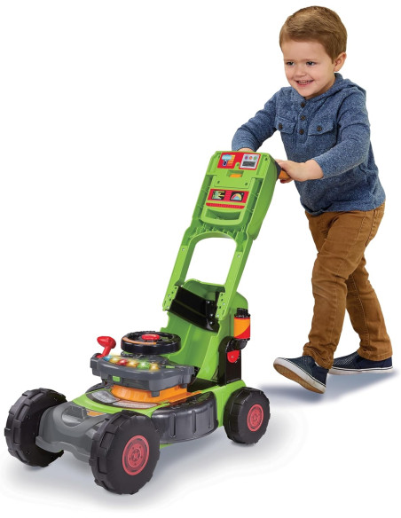Baby Convertible 3 en 1 Tractor y Cortacésped Color Verde, Juguete para niños +1 Año