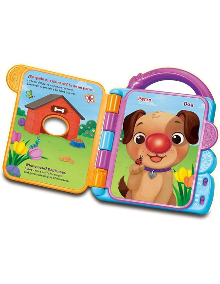 Leapfrog VTech - Libro bilingüe De quién será Esta Nariz, Juguete para bebé +6 Meses