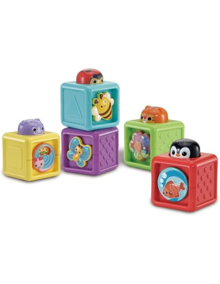 Baby Mis Primeros Bloques de Actividades, Juguete encajable para bebés +6 Meses