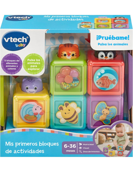 Baby Mis Primeros Bloques de Actividades, Juguete encajable para bebés +6 Meses