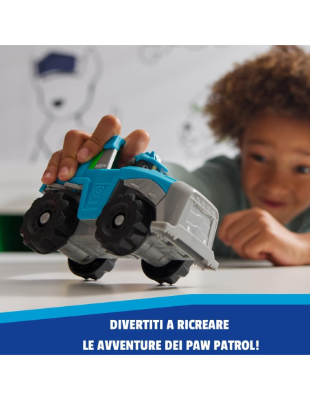 Paw Patrol Patrulla Canina - Coche Dino Rescue + Figura Rex