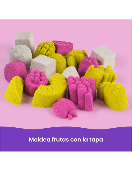 Kinetic Sand - Pack Batidora de Smoothies con 396 g de Arena Mágica + Molde de Polo y Herramientas