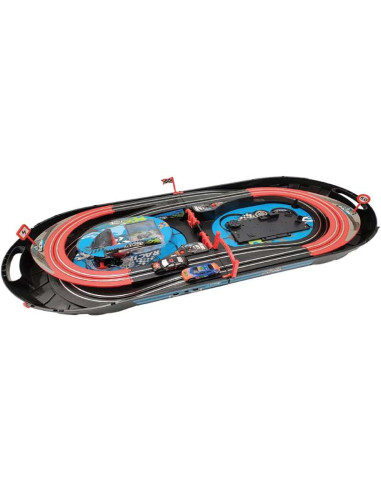 Pista Super Slot Portátil con coches y mandos 2...