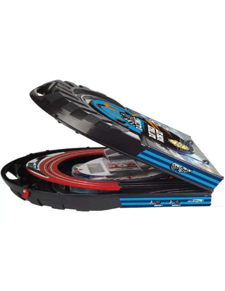 Pista Super Slot Portátil con coches y mandos 2 jugadores