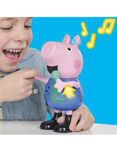 Peppa Pig, George Canta y bromea, Figura de 20 cm