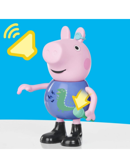 Peppa Pig, George Canta y bromea, Figura de 20 cm