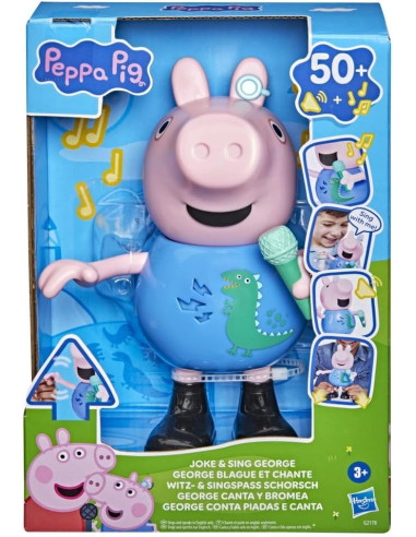 Peppa Pig, George Canta y bromea, Figura de 20 cm