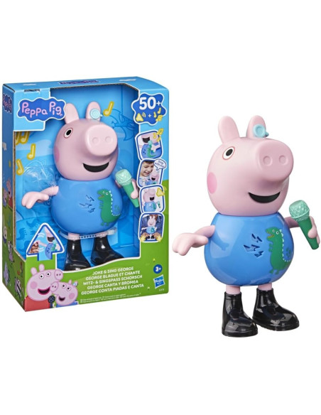 Peppa Pig, George Canta y bromea, Figura de 20 cm