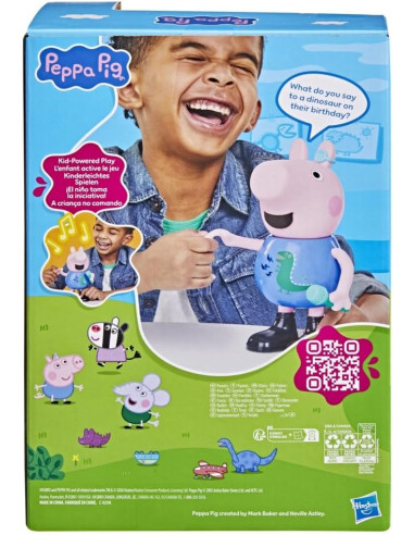 Peppa Pig, George Canta y bromea, Figura de 20 cm