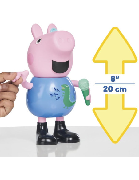 Peppa Pig, George Canta y bromea, Figura de 20 cm