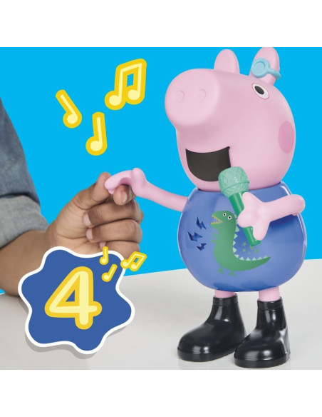 Peppa Pig, George Canta y bromea, Figura de 20 cm