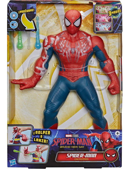 Marvel Spider-Man: Brand New Day, Spider-Man Energizado, Figura de acción electrónica, 36,8 cm