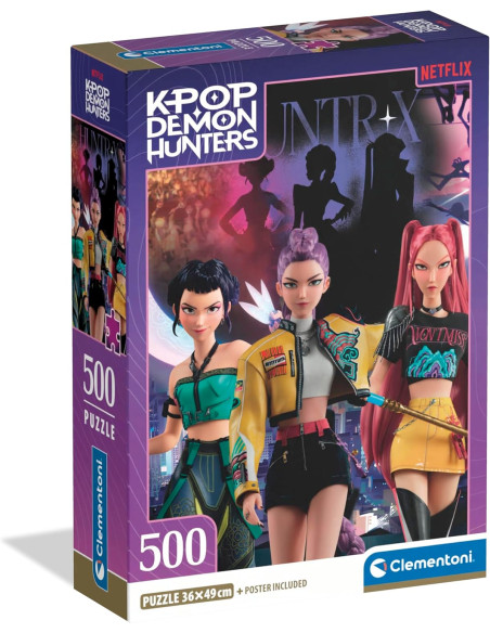 Netflix K-Pop: Demon Hunters HUNTRIX Puzzle - Rompecabezas de 500 Piezas