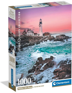 Puzzle 1000 Piezas para Adultos, Paisaje Invernal de Faro