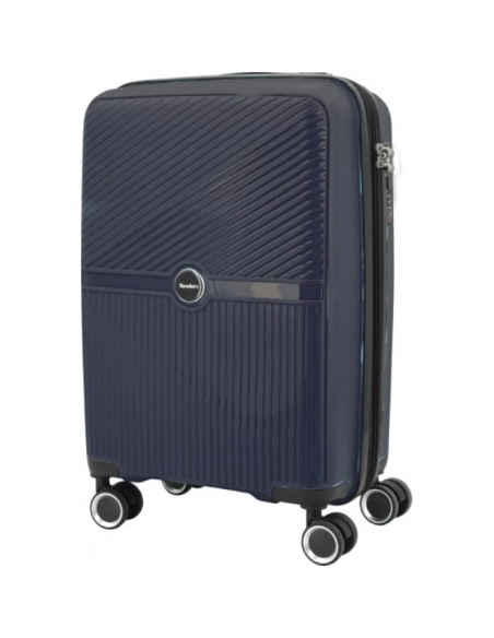 Maleta Cabina Expandible 20" 41l Azul Marino Ruedas Dobles 360º
