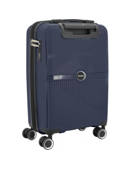 Maleta Cabina Expandible 20" 41l Azul Marino Ruedas Dobles 360º