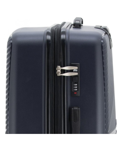 Maleta Cabina Expandible 20" 41l Azul Marino Ruedas Dobles 360º