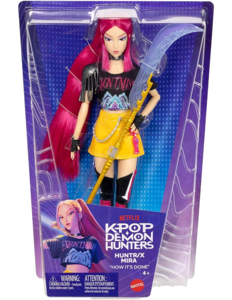 Mattel KPOP Demon Hunters HUNTR/X Mira Muñeca de Moda 30 cm