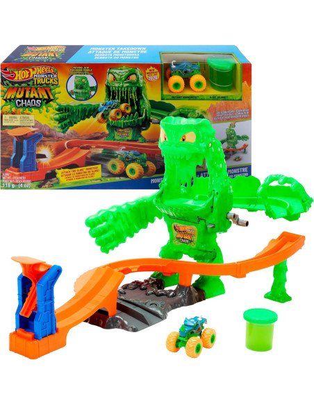 Hot Wheels Monster Trucks Pista Mutant Monster Takedown