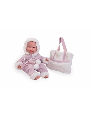 Recién Nacida Baby Clara Posturitas invierno con bolso borreguillo