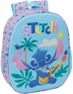 STITCH - Mochila Escolar, con Diseño 3D, Calidad y...