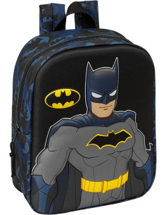 BATMAN - Mochila de Guardería 3D, Fácil Limpieza, Calidad...
