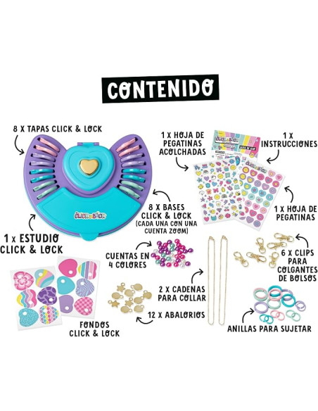 Click & Lock- Diseña Tus Joyas, Joyas con Mensaje, Decora con Cuentas