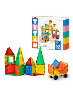 TYTAN Bloques Magnéticos Set de Construcción de 60 Elementos
