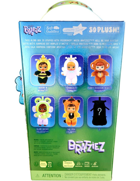 Bratz Bratziez Iconz Bestiez - Peluche Coleccionable, 6 Personajes