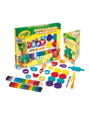 Set crea y modela Crayola - 50 piezas 