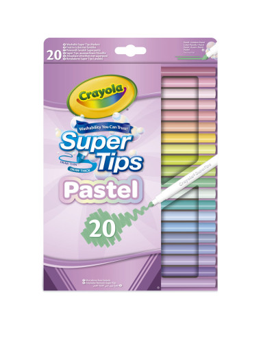 Crayola 20 rotuladores lavables Super Punta