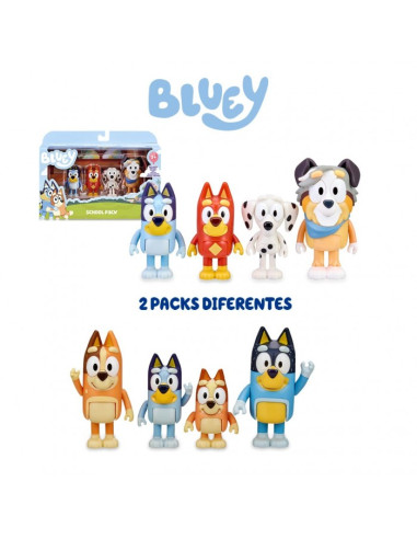 Bluey Pack 4 Figuras 