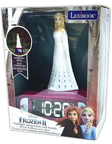 Reloj despertador con sonido y luz nocturna Frozen