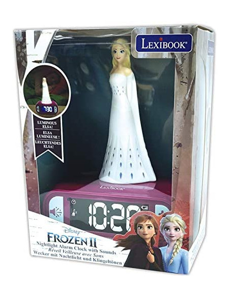Reloj despertador con sonido y luz nocturna Frozen