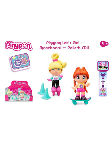 Pinypon let´s go Monopatin Y Patines varios modelos