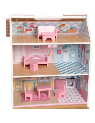 Casa de muñecas de madera