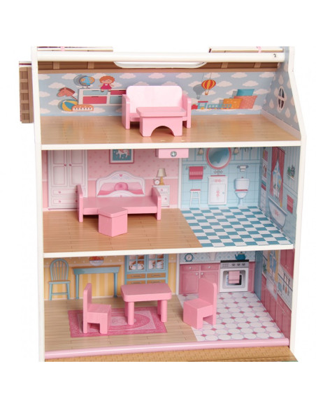 Casa de muñecas de madera