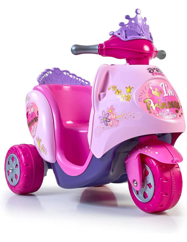 Moto Scooter eléctrica Color Rosa Princesas de 6V