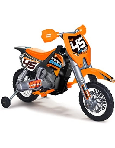 Cross Bike, moto eléctrica de 6V, motocross de juguete de color naranja