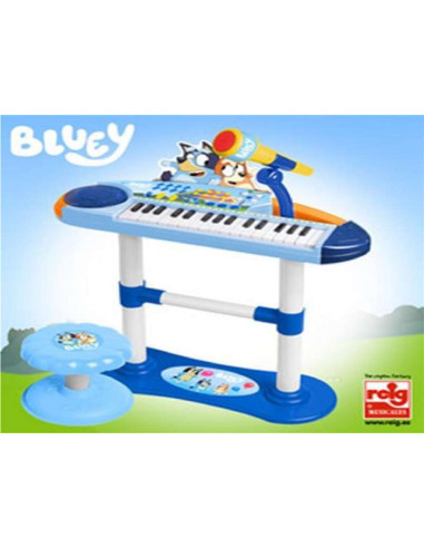 Órgano con micro, pie y banqueta Bluey